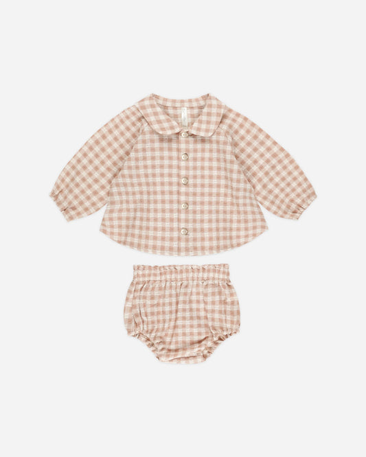 NELLIE SET PINK GINGHAM