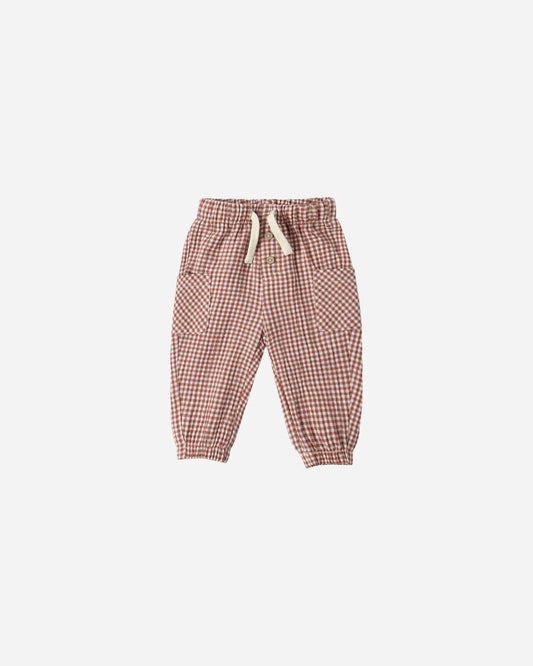 Luca Pant Red Gingham