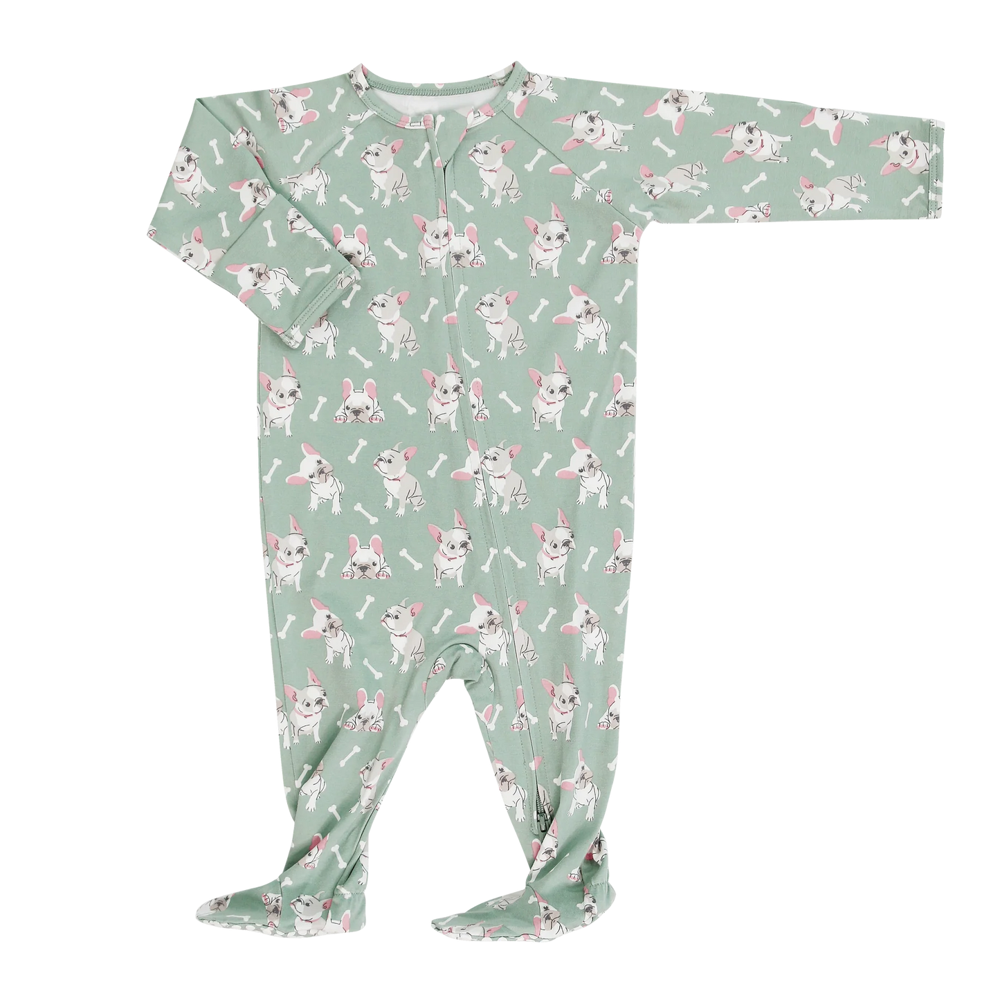 Bamboo Zipper Footie Pajamas || Ruff and Stuff