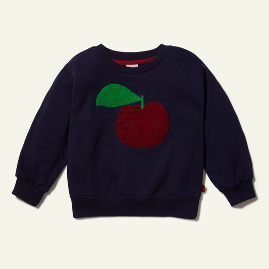 RECYCLED COTTON RED APPLE KID SWEATSHIRT