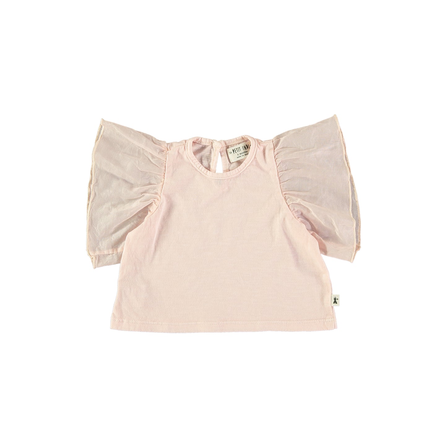 Flutter Sleeve Blouse + Strawberry Short Set  || Pink