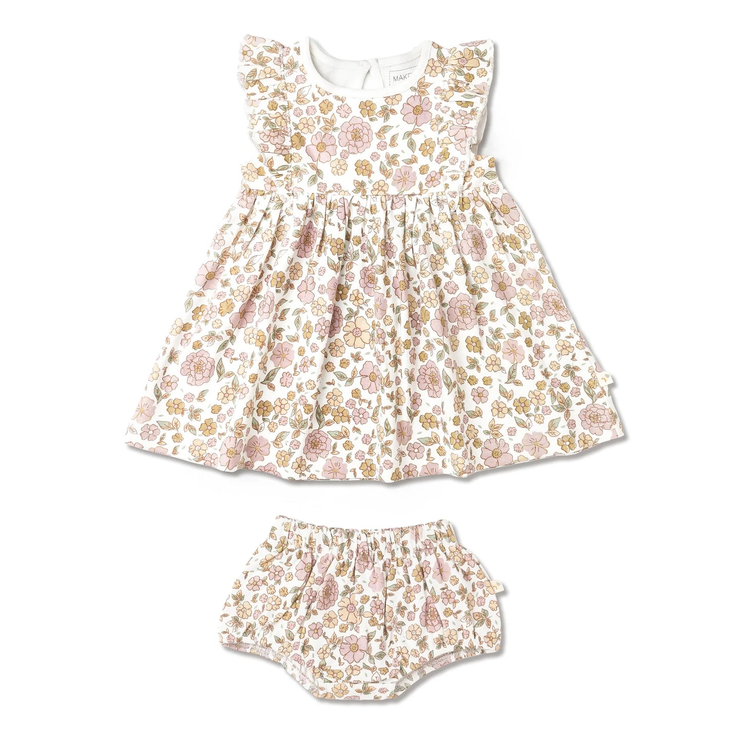 Organic Flutter Dress || Summer Garden