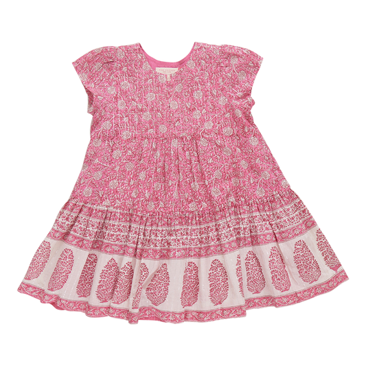 Girls Adele Dress Hot Pink Garden Floral