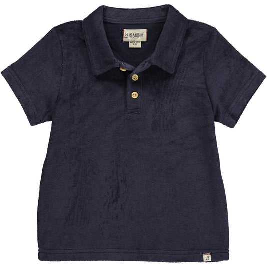 Terry Polo Shirt Navy