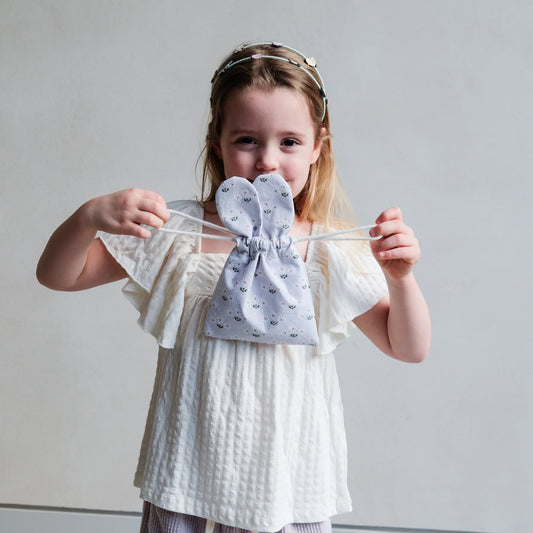 Easter Pouch Hair Accessories || Blue