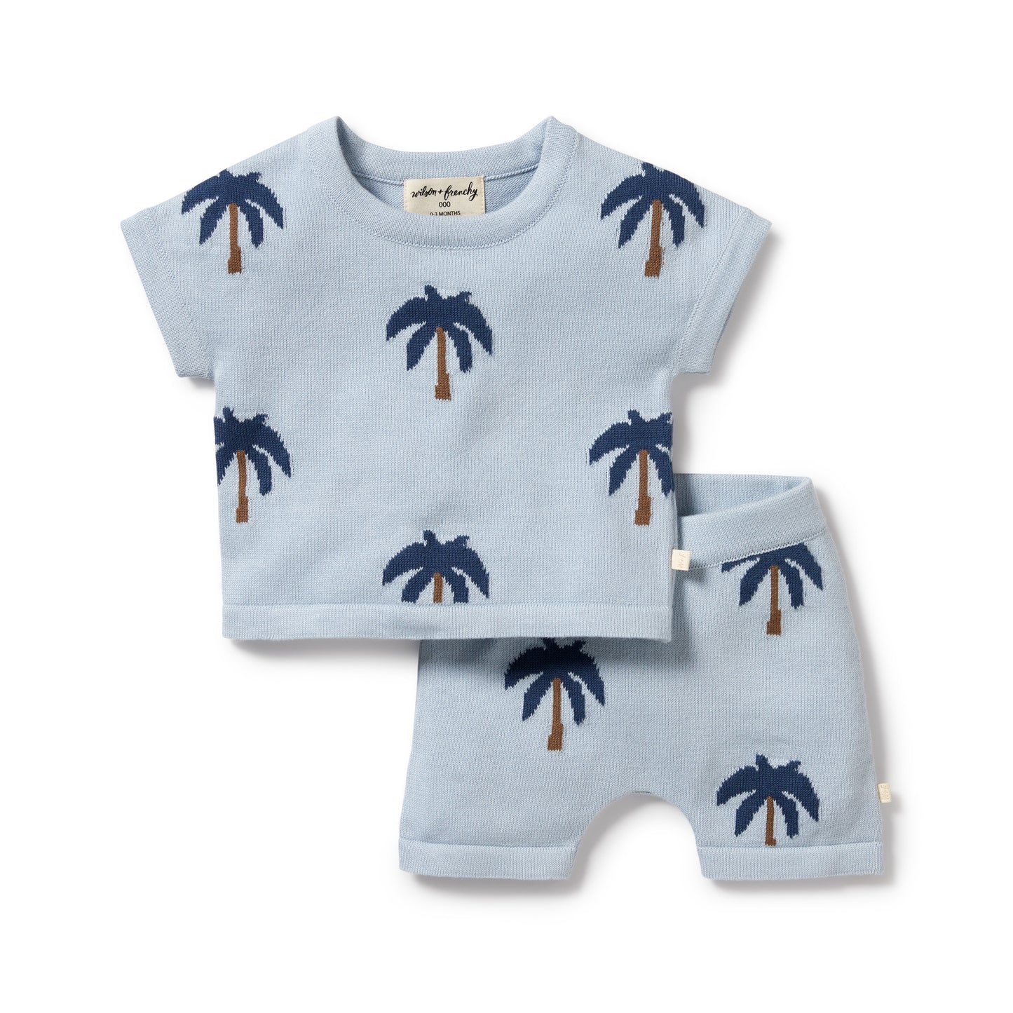 Little Palm Organic Knitted Short + Top Set