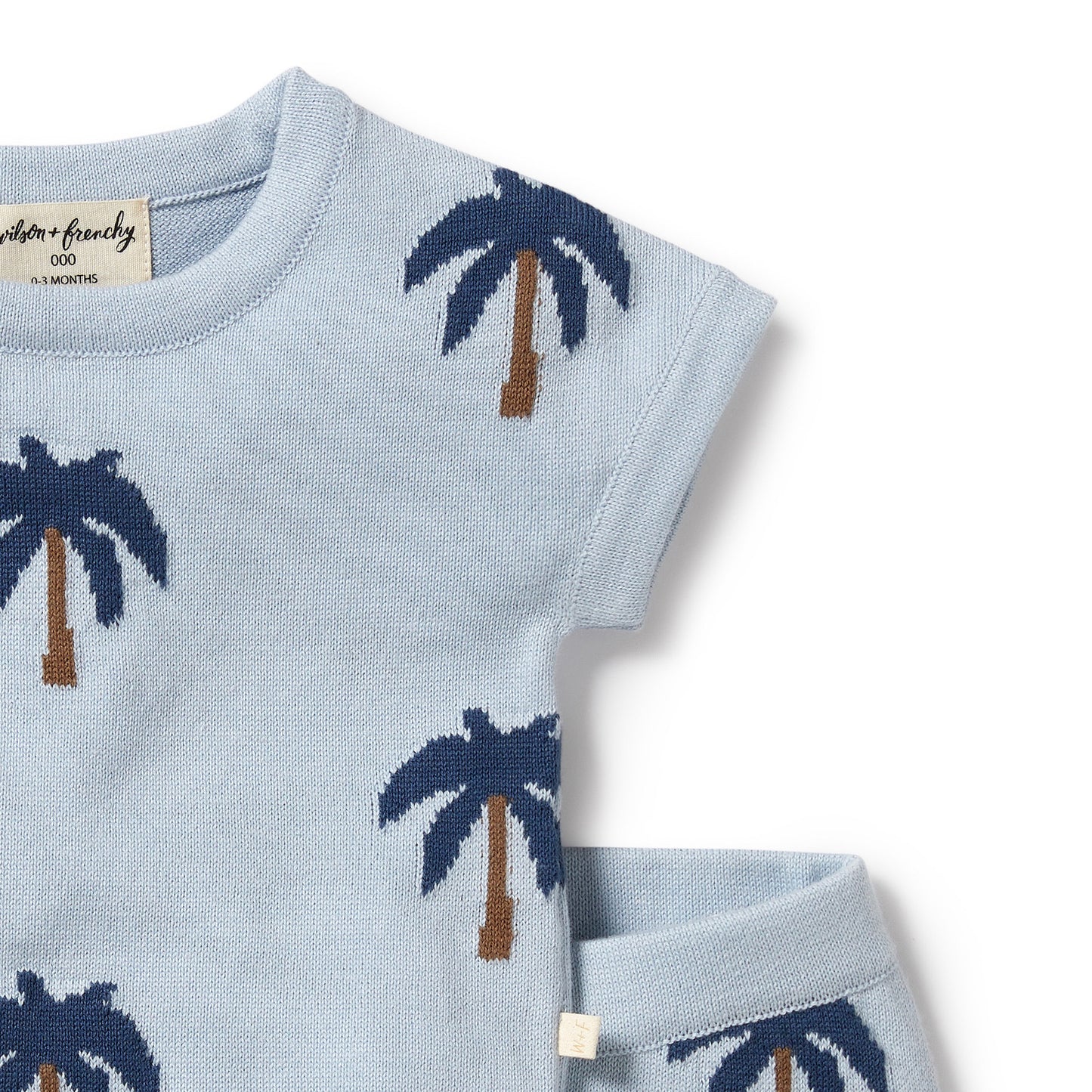 Little Palm Organic Knitted Short + Top Set