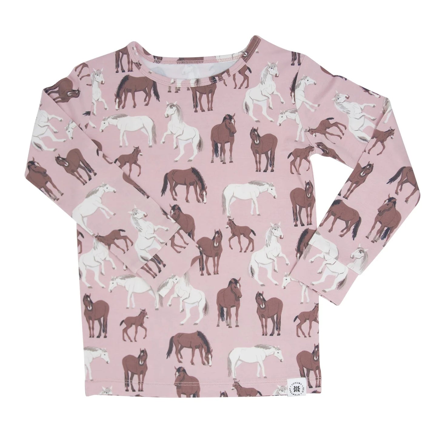 Bamboo Big Kid Pajamas || Wild Horses