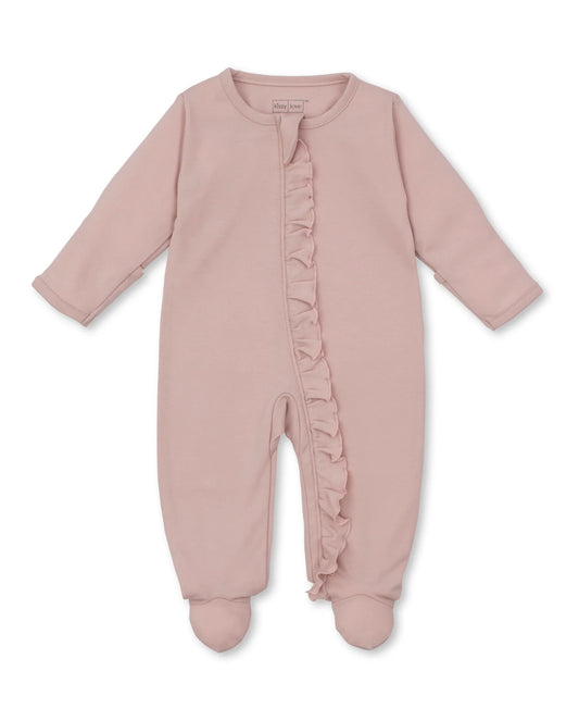 Kissy Love Light Pink Zip Footie