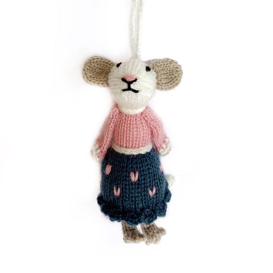 Mrs. Mouse Holiday Ornament