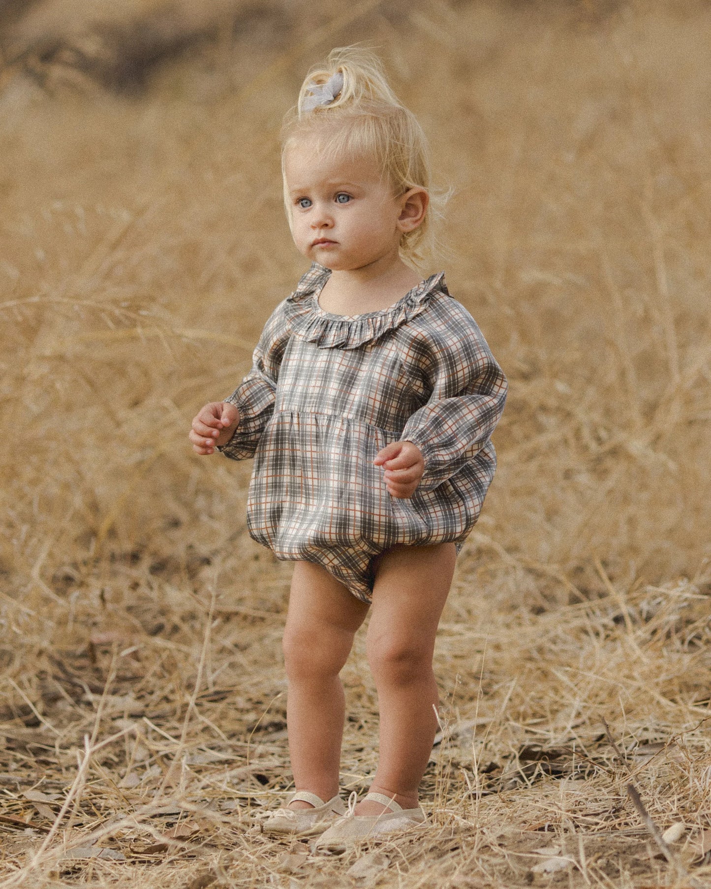 ADELINE ROMPER HOLIDAY PLAID