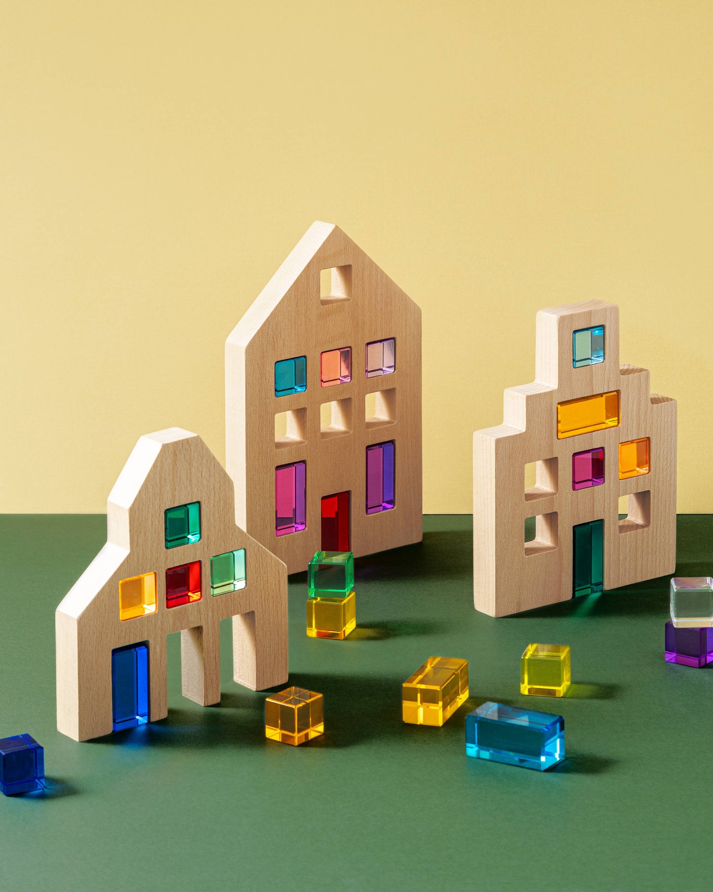 Riley City Blocks & Gems Set: Multicolor / L