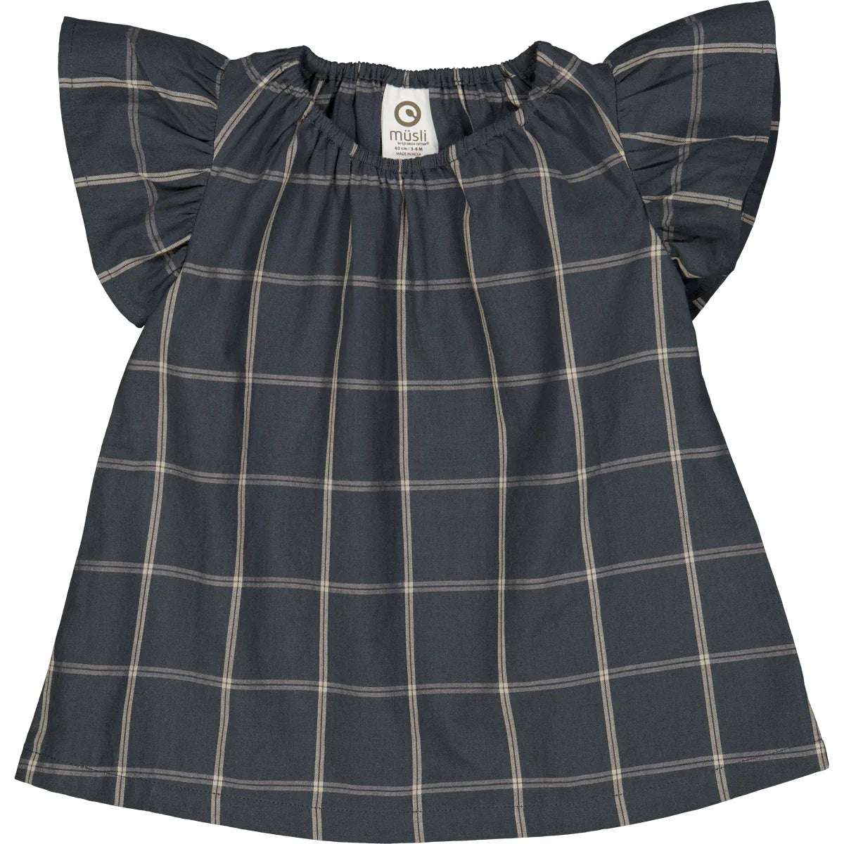 Check Dress || Night Blue