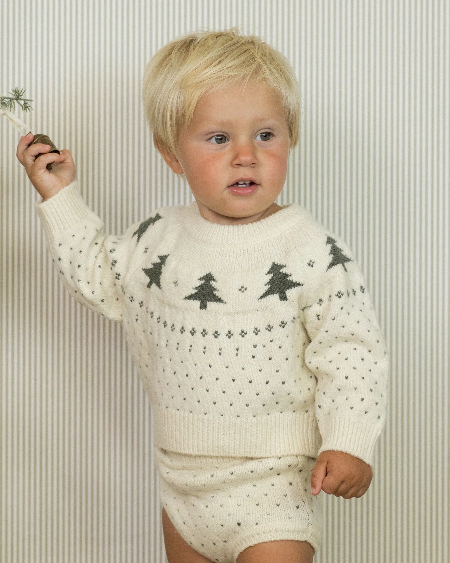 Fair Isle Sweater & Bloomer Set || Trees