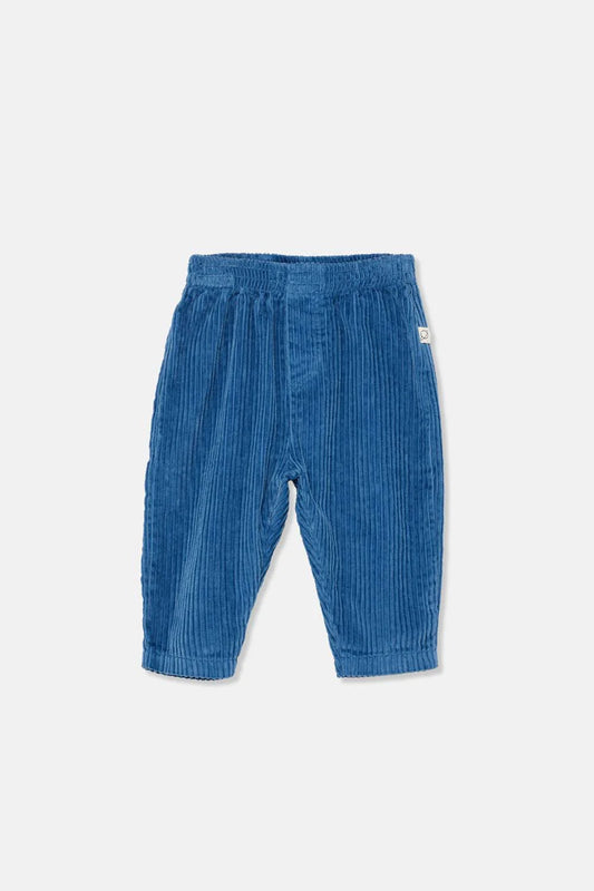 ORGANICE CORDUROY BABY PANTS BLUE