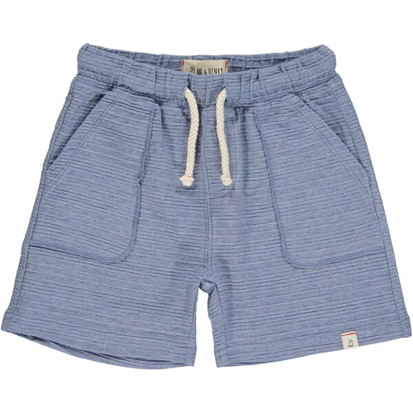 Navy Ribbed Shorts