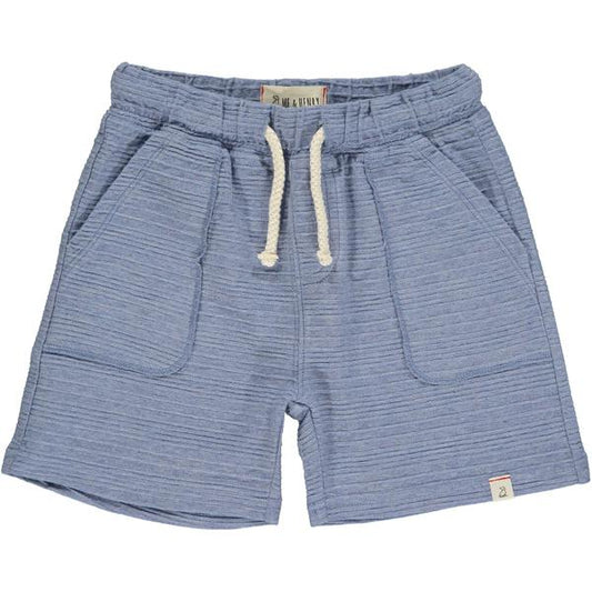 Navy Ribbed Shorts