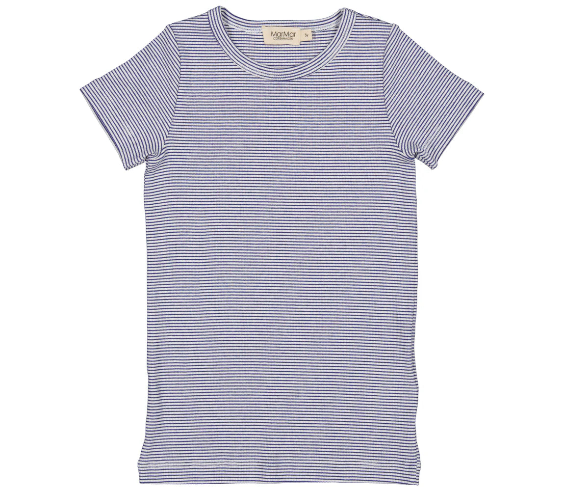 Tago, T-shirt and Short Set || Blue Stripe