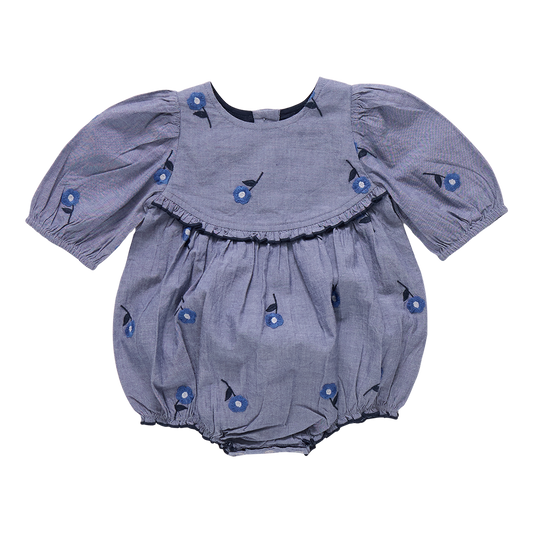Baby Girls Rowan Bubble || Blue Blossom