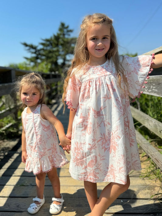 Cascade Sleeve Dress
