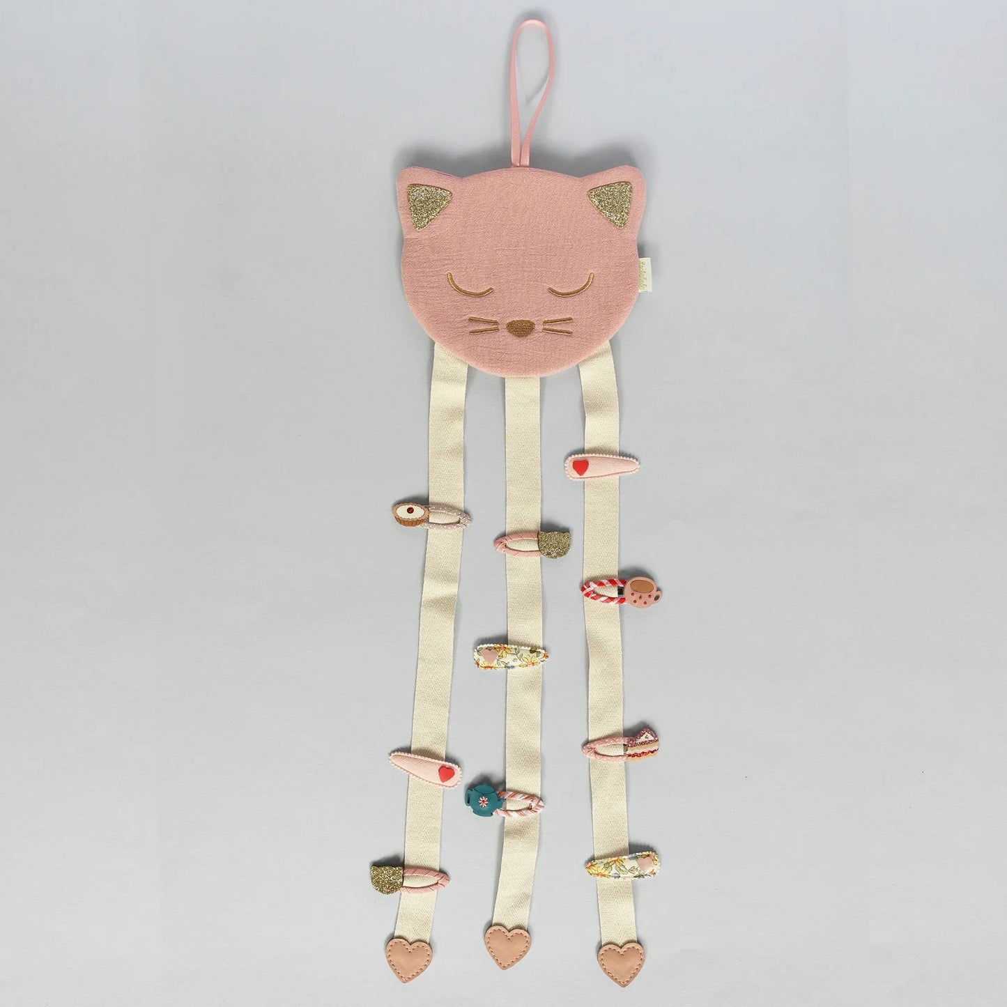 CLARA CAT 3 RIBBON CLIP HANGER