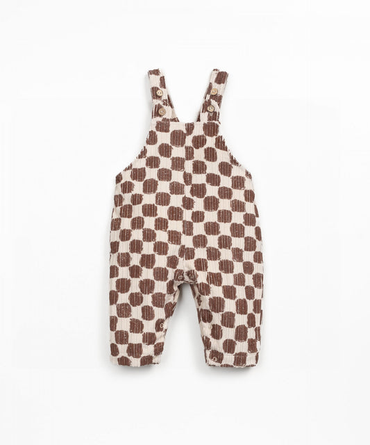 Corduroy Jumpsuit & Knit T-Shirt Set