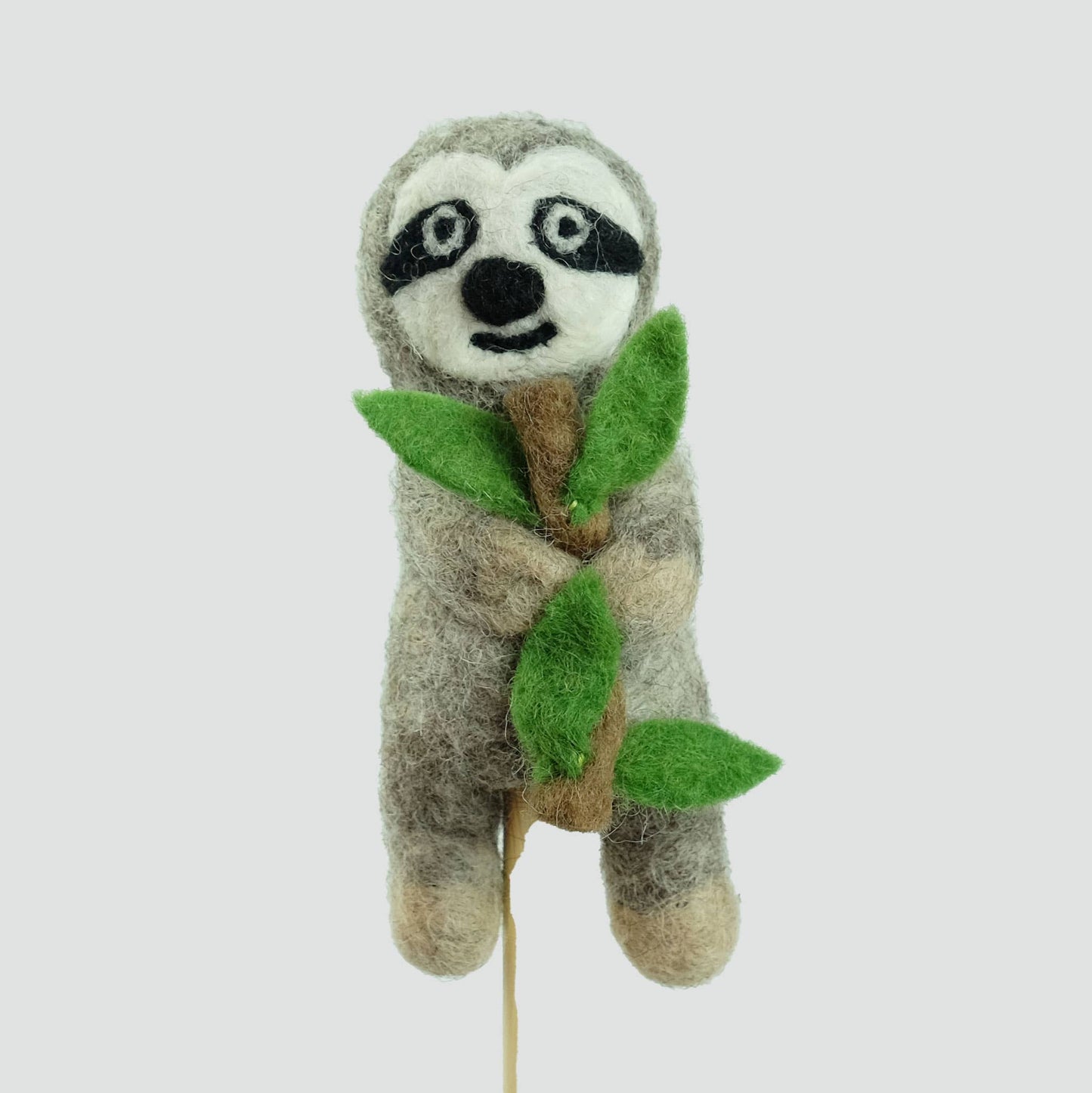 Felt Sloth Finger Puppets