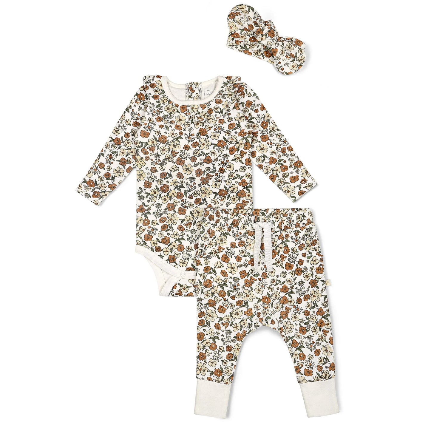 RUFFLE ONESIE PANTS SET