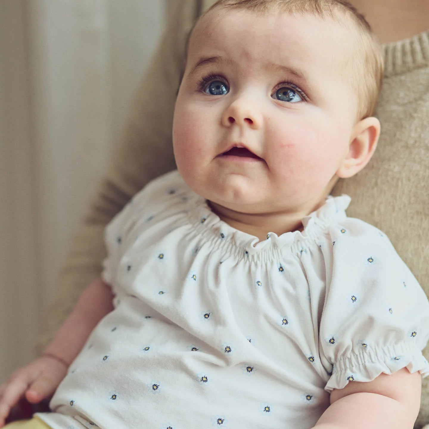 Daisy Puff Sleeve T-shirt with Floral Print + Cozy Bloomers