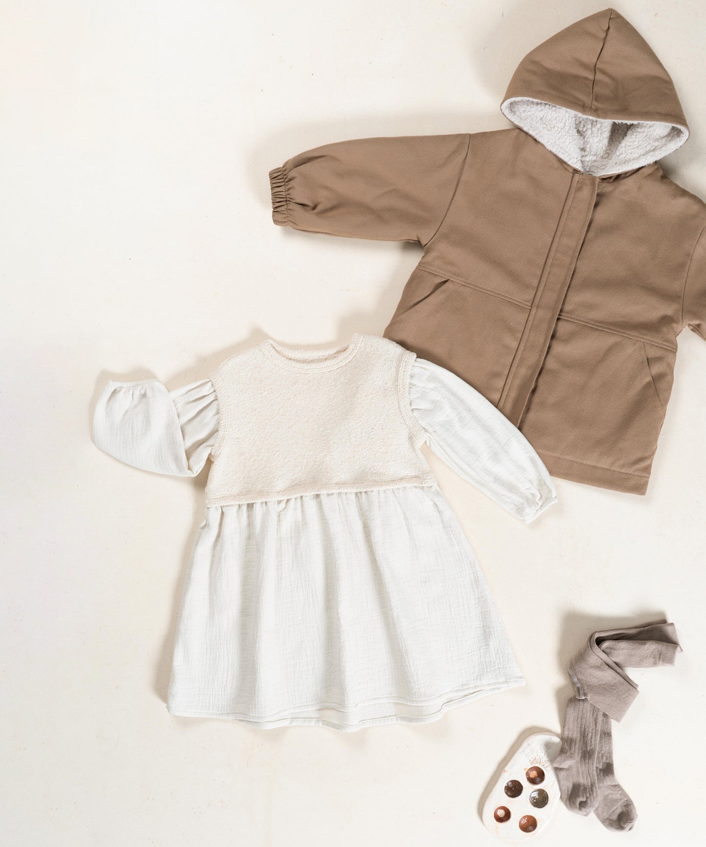 Dress with Gathered Waistband