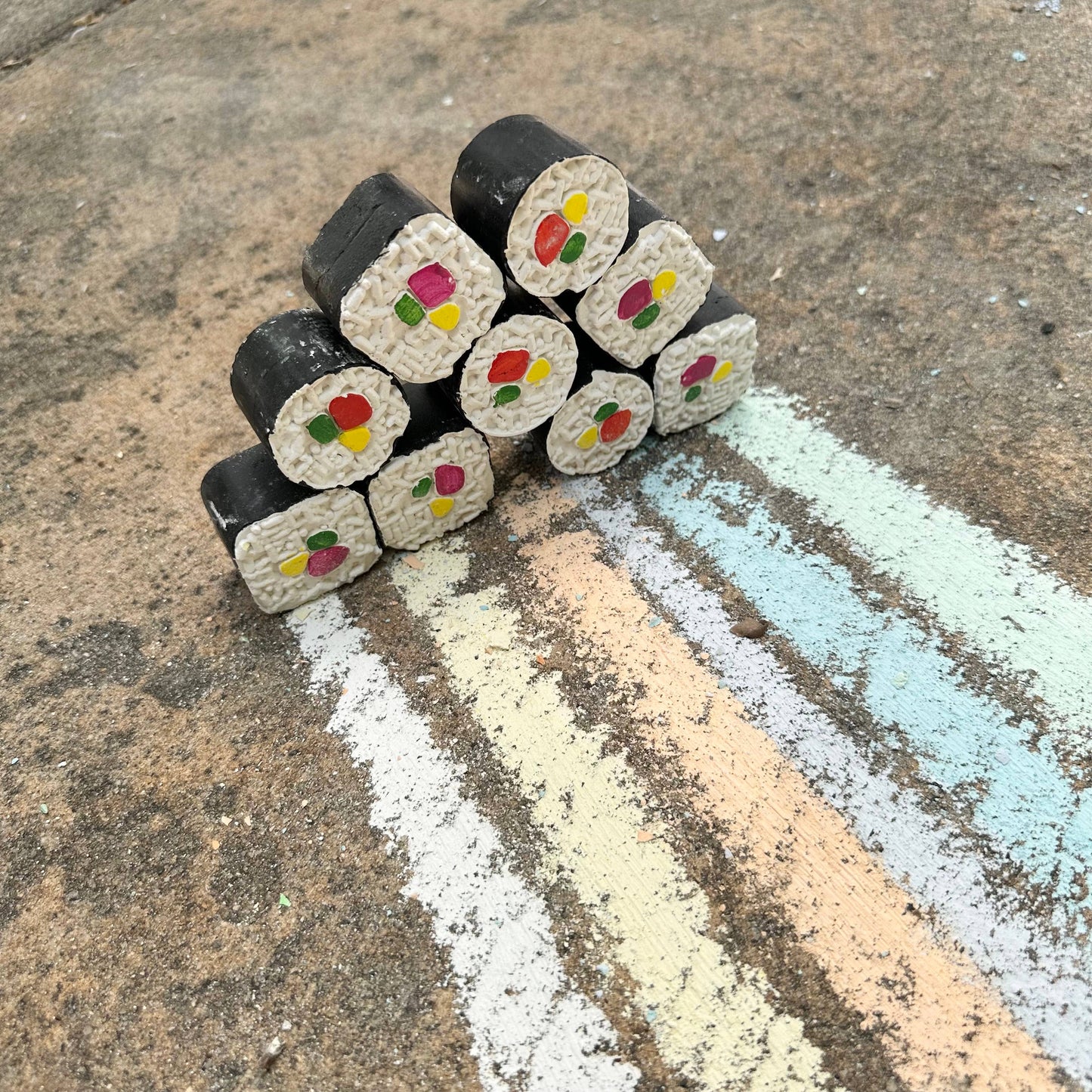 SUSHI MAKI ROLL | HANDMADE SIDEWALK CHALK