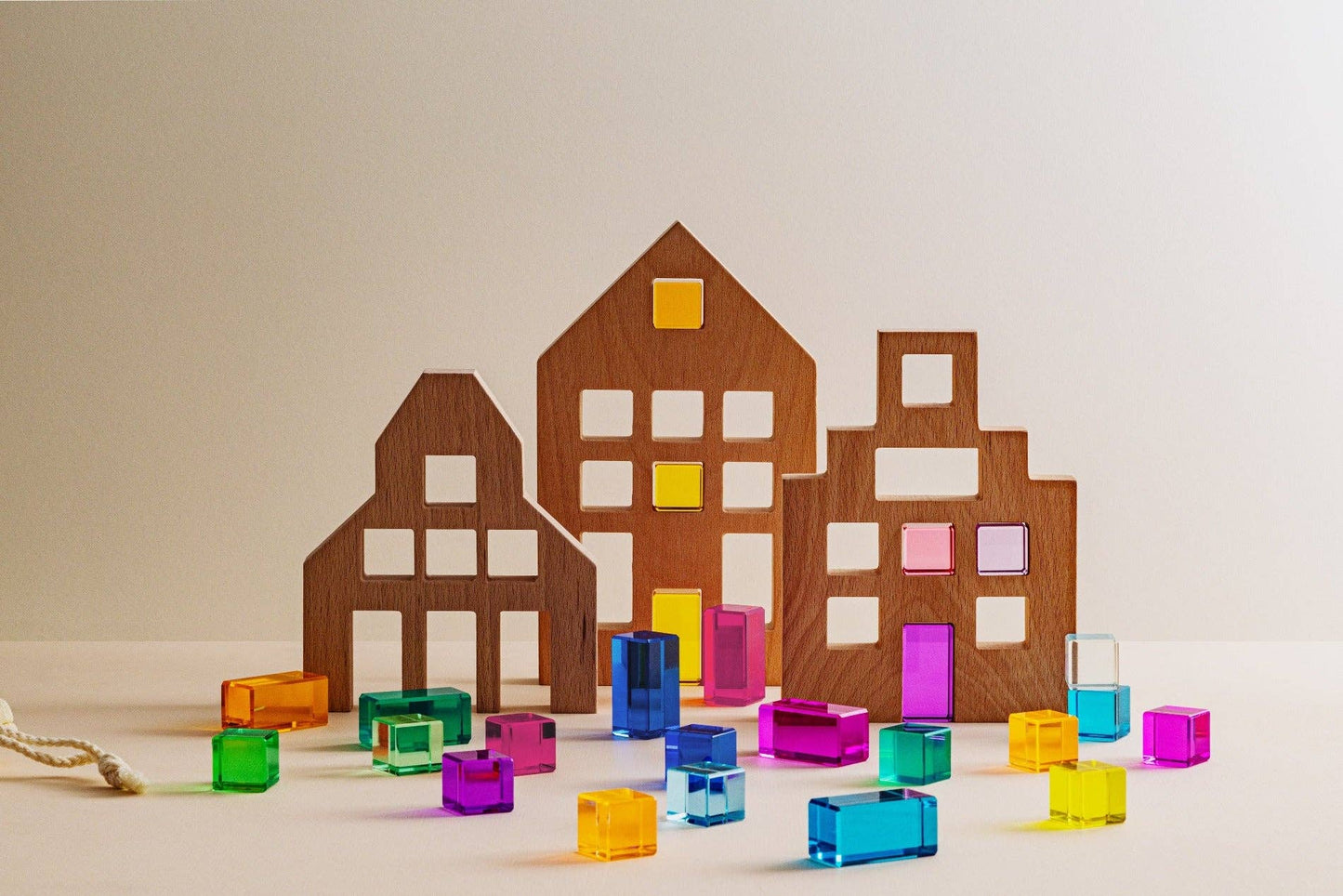 Riley City Blocks & Gems Set: Multicolor / L