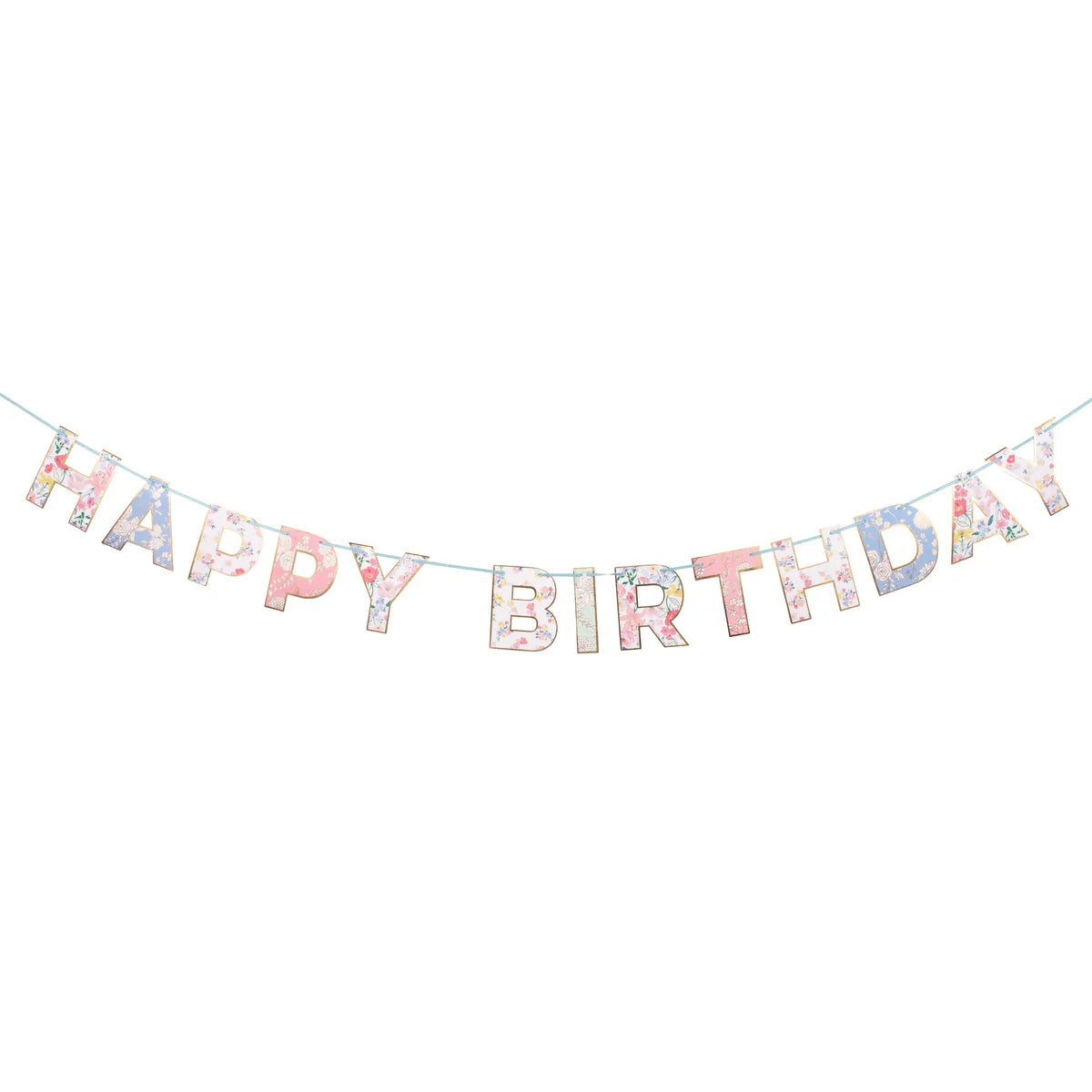 English Garden Birthday Banner