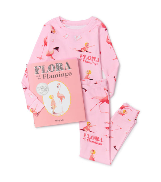 FLORA AND THE FLAMINGO BOOK AND MATCHING PAJAMA SET