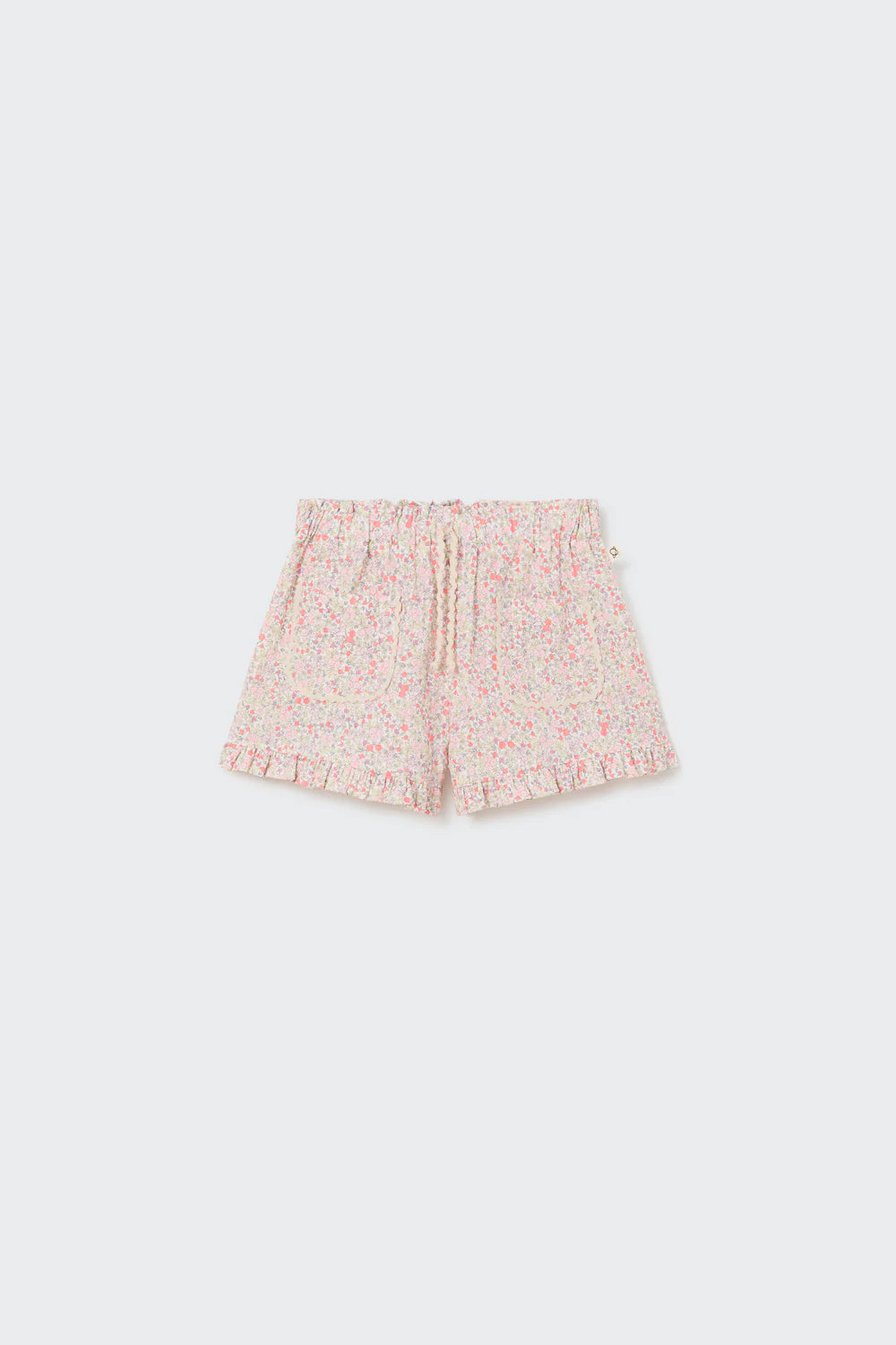 Organic Floral Blouse and Shorts Set