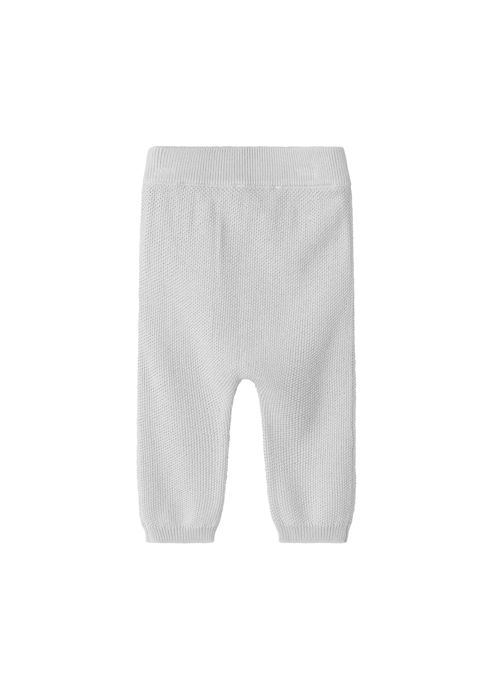 Knit Cardigan, Pant & Hat Set- Aluminum