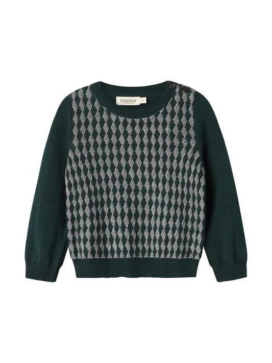 Marmar Tano Dark Leaf Pattern Sweater