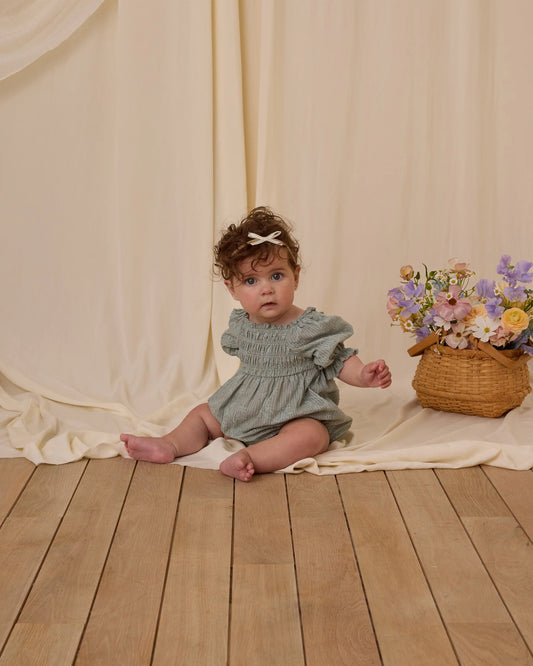 Hazel Romper | Aqua