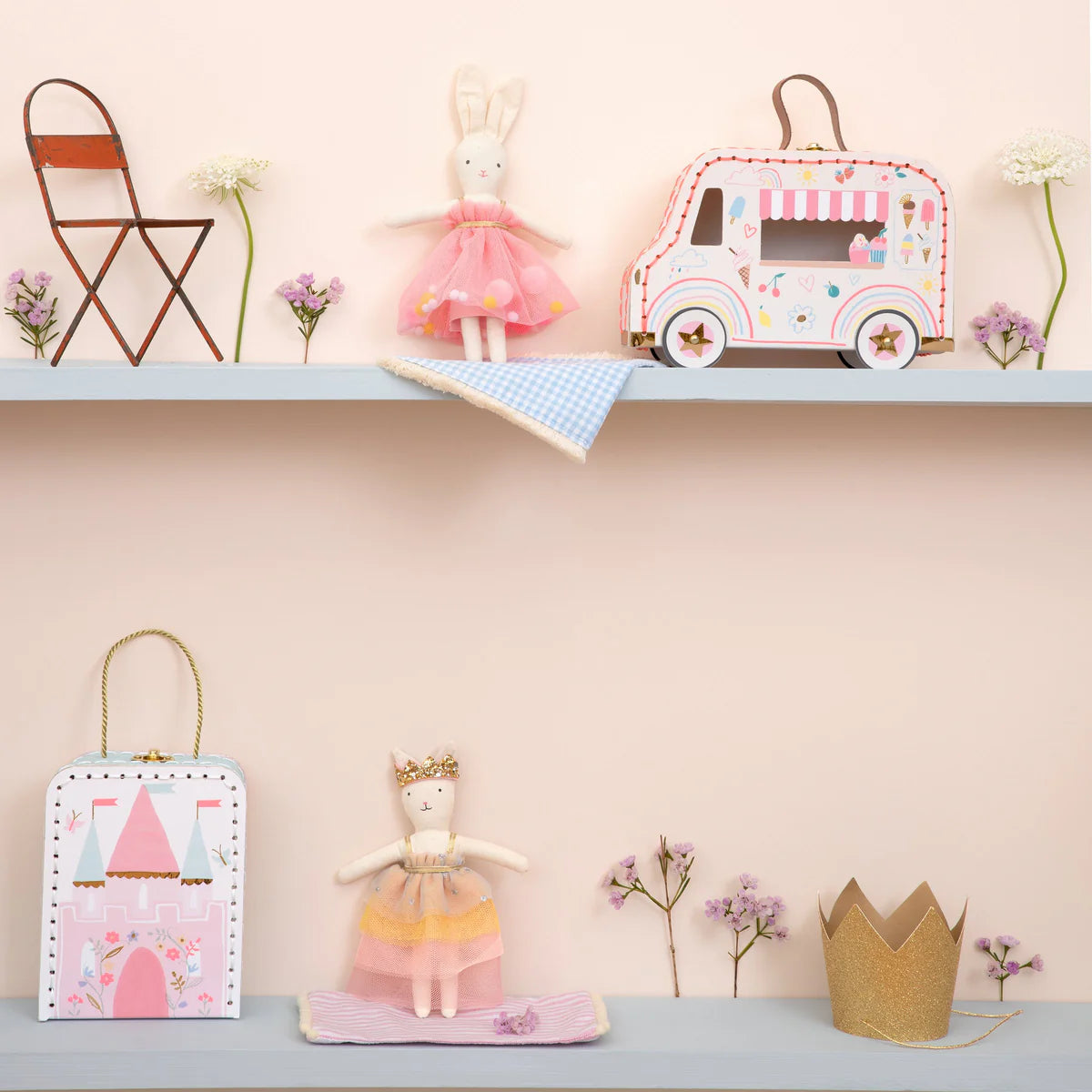 ICE CREAM VAN BUNNY MINI SUITCASE DOLL