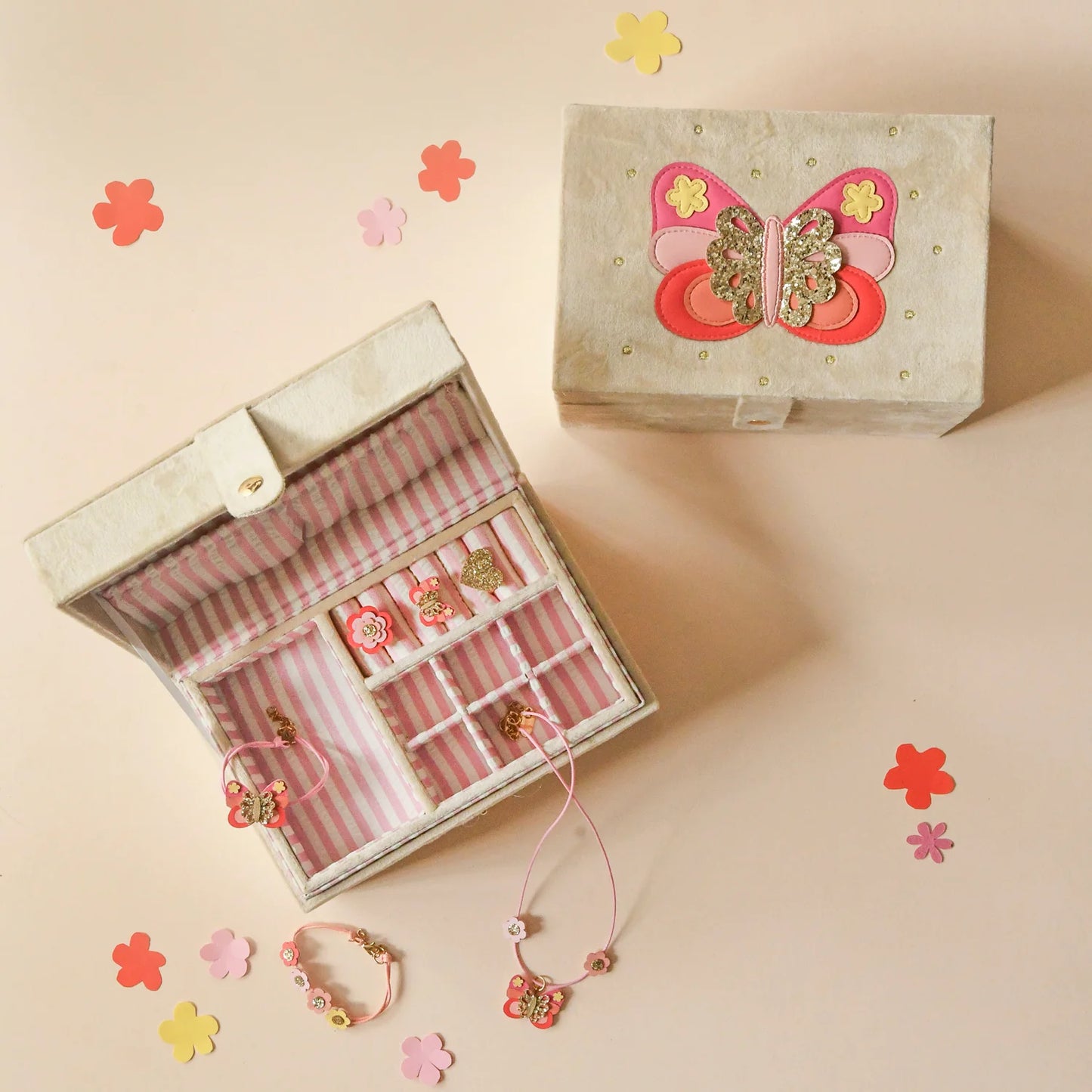 Bella Butterfly Large Jewelry Box