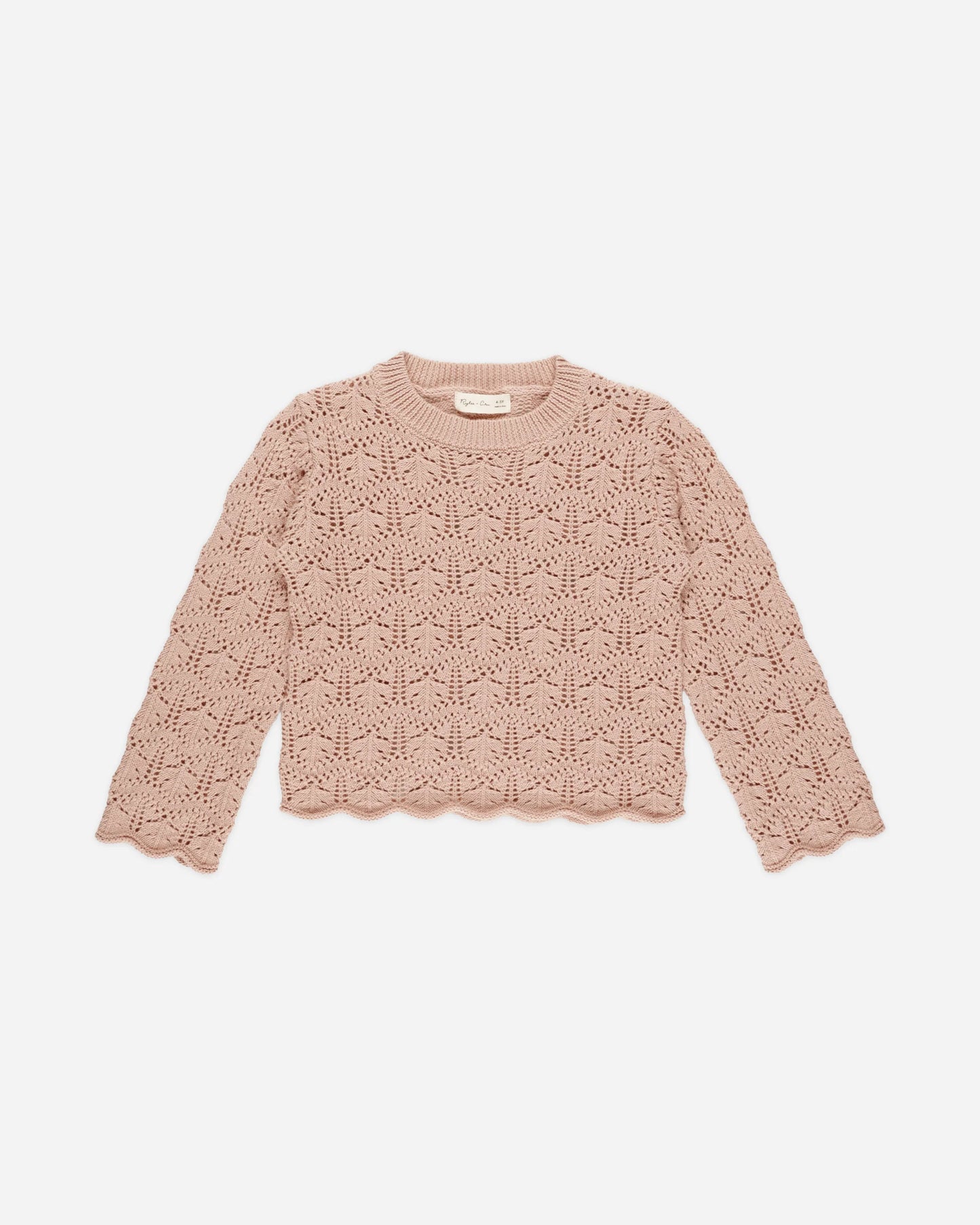 CROCHET KNIT PULLOVER ROSE