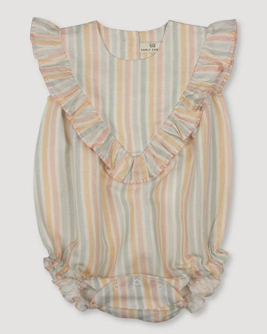 Lucy Bubble Romper || Summer Stripe
