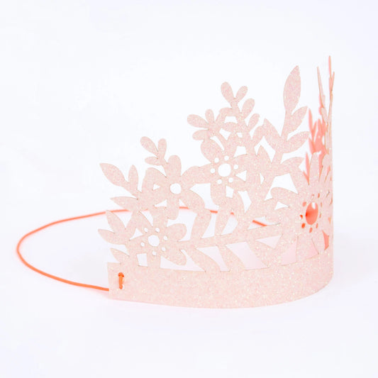 Pink  Glitter Party Hats