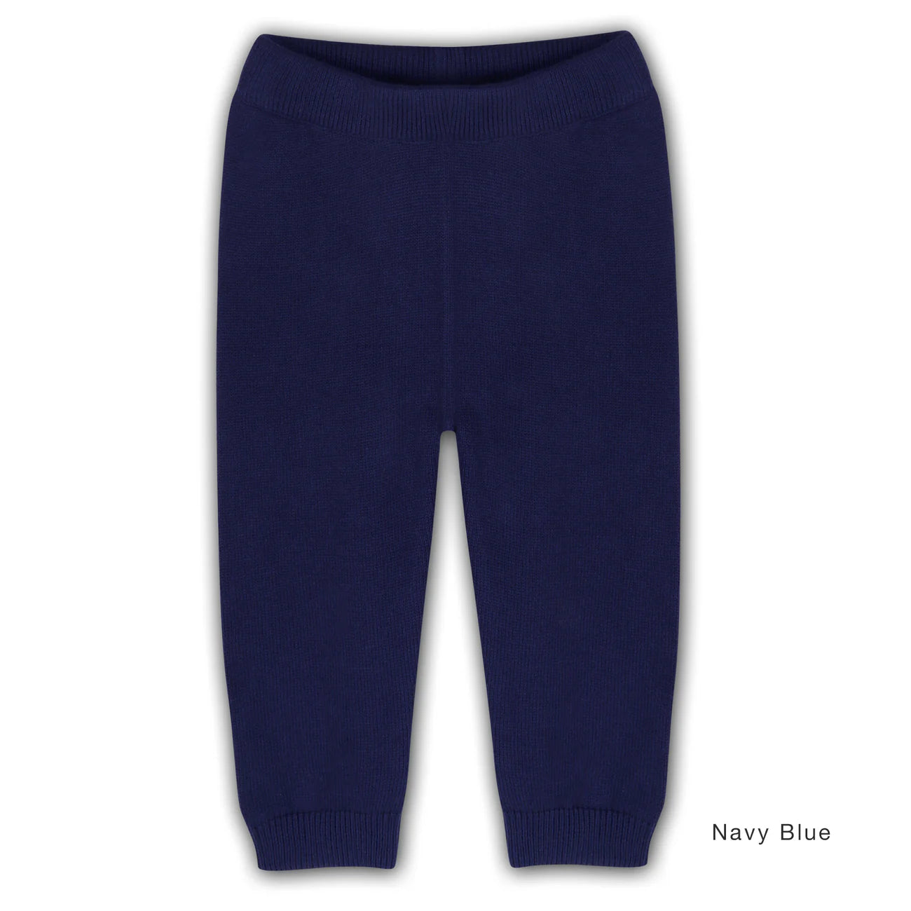 Pocket Sweater Knit Baby Leggings Pants Navy