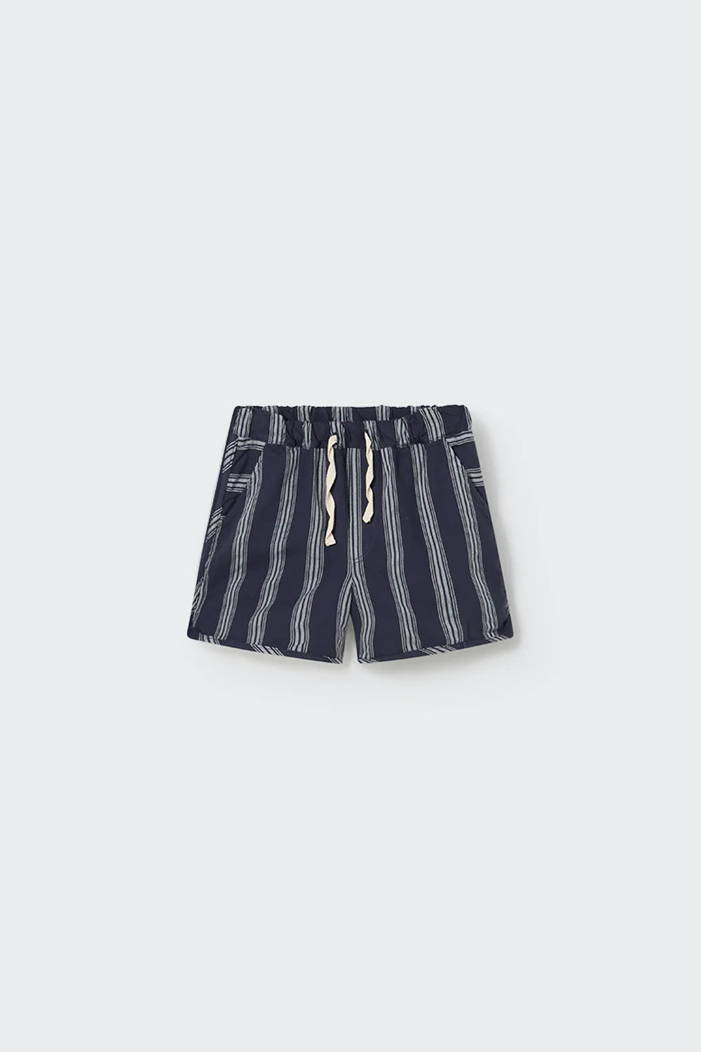 Organic Striped Short || Navy