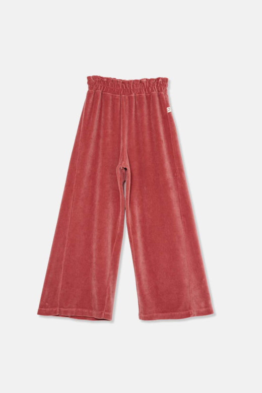 ORGANIC VELOUR ROSE PANTS