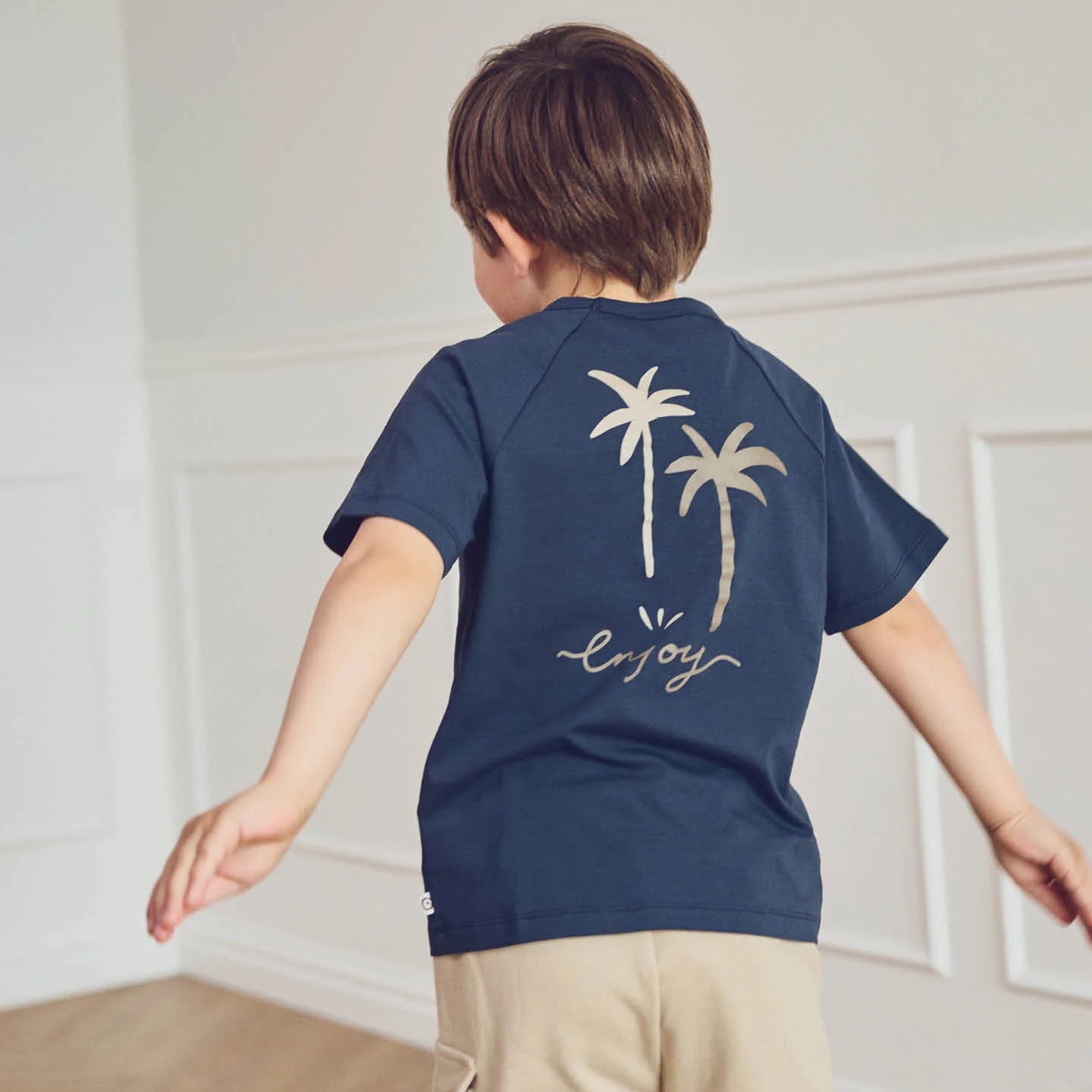 Palm T-shirt and Terry Shorts Set