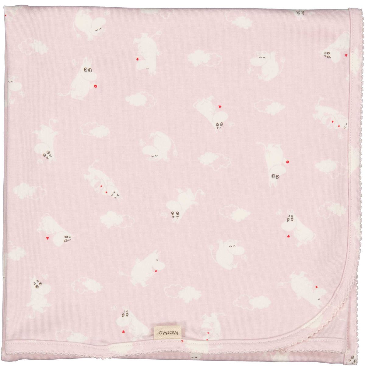 Organic Cotton Kimono Onesie & Swaddle Set || Pink Moomin