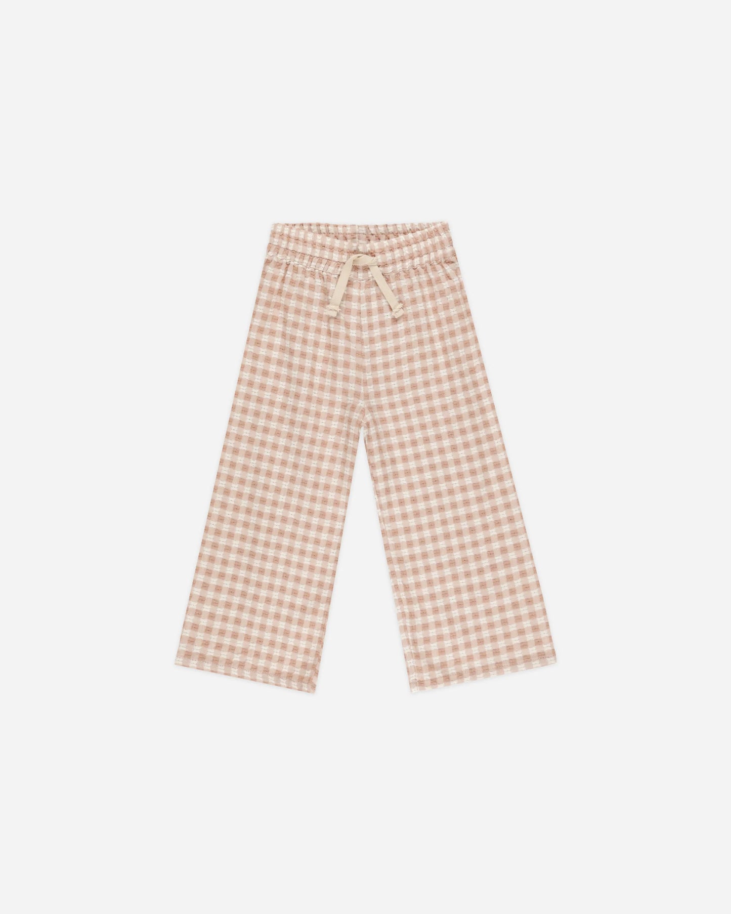 WIDE LEG PANT PINK GINGHAM