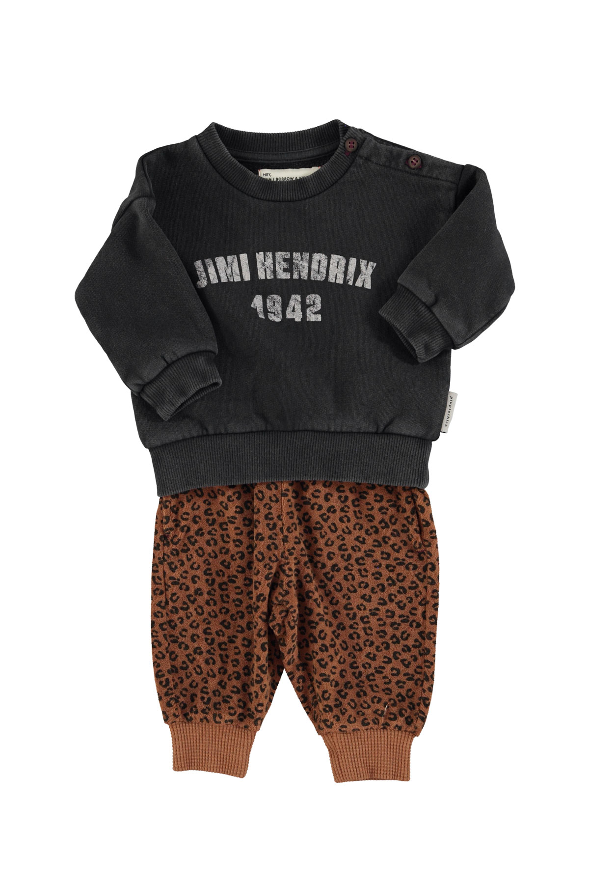 Sweatshirt |Faded Black w/ "Jimi Hendrix" Print